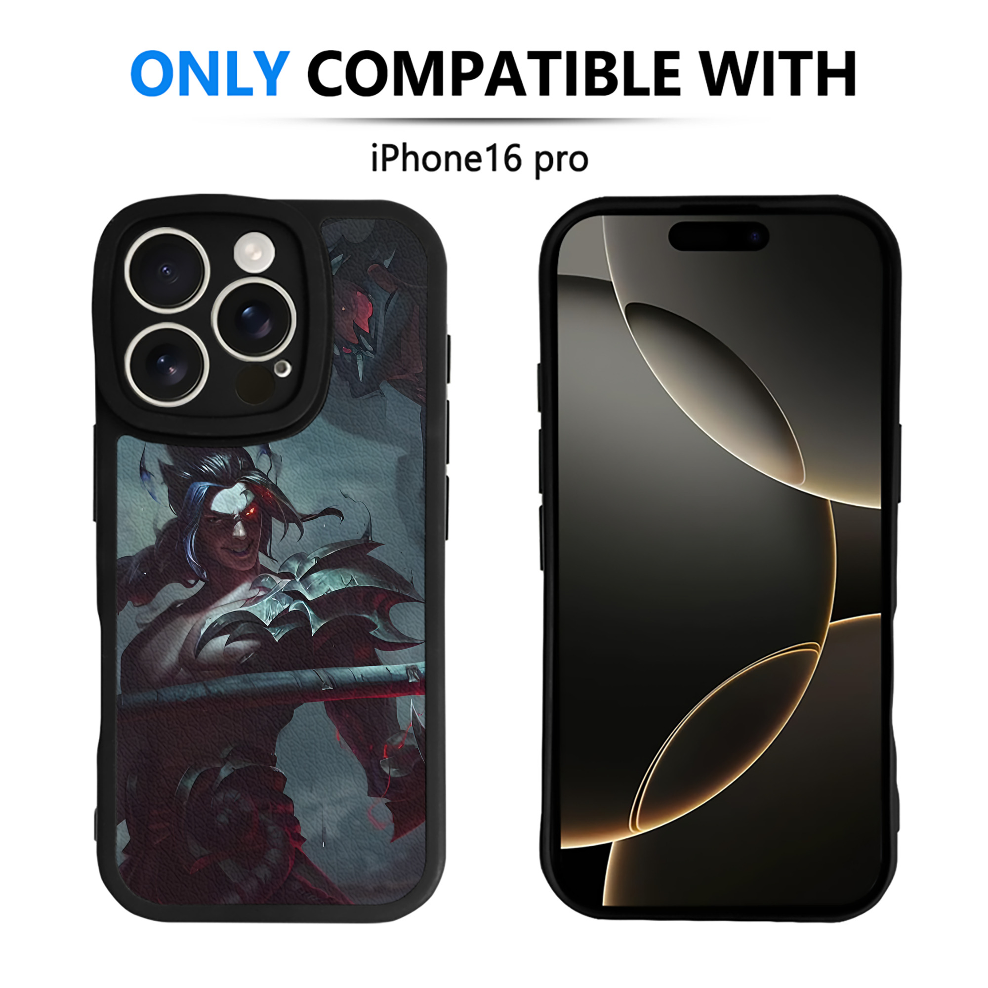 （画像用） リーグ・オブ・レジェンド League of Legends LOL 【iPhone 16シリーズ対応】シリコンスマホケース（レザー調） 材質：シリコン